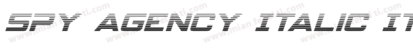 Spy Agency Italic It字体转换
